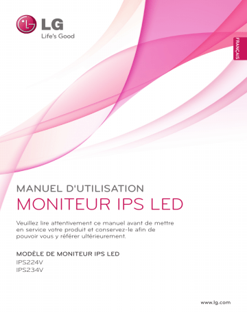 IPS224V-PN | IPS224V | LG IPS224V-PN | LG IPS234V-PN Manuel du propriétaire | Fixfr