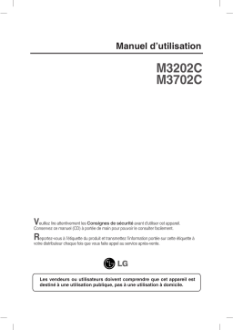 LG M3202C, M3702C: Manuel d'utilisation + Chat IA