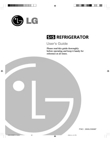 LG GR-P247TTQ Manuel du propriétaire | Fixfr