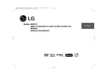 LG MDD263-A0U Manuel du propriétaire | Fixfr