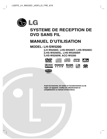 LG LH-W5200D Manuel du propriétaire | Fixfr