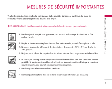 LGCX3300V | LG LG3300 Manuel du propriétaire | Fixfr