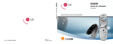 LG KG220 Manuel du propriétaire | Fixfr