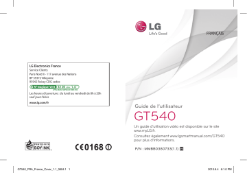 LG GT540N Manuel du propriétaire | Fixfr