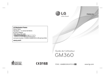 LG LG GM360 Manuel du propriétaire | Fixfr
