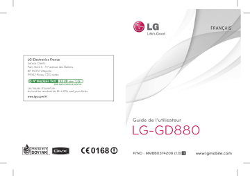 LG GD880 | LG LG Mini GD880 Manuel du propriétaire | Fixfr