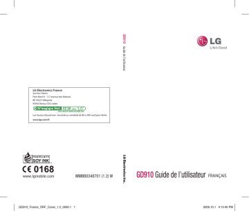 LG GD910 Manuel du propriétaire | Fixfr