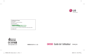 LG LG GW300 Manuel du propriétaire | Fixfr