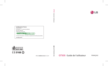 LG GT505 Manuel du propriétaire | Fixfr