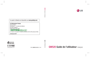 LG LG GW520 Manuel du propriétaire | Fixfr