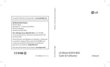 LG KC910I Manuel du propriétaire | Fixfr