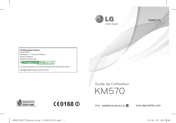 LG KM570 Manuel du propriétaire | Fixfr