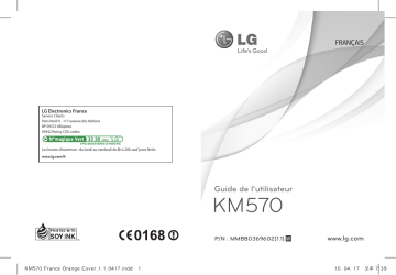 LG KM570 Manuel du propriétaire | Fixfr