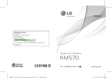 LG KM570 Manuel du propriétaire | Fixfr