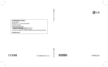 LG KU990I Manuel du propriétaire | Fixfr