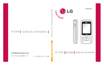 LG KU380 Manuel du propriétaire | Fixfr