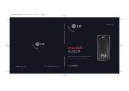 LG KU800 Manuel du propriétaire