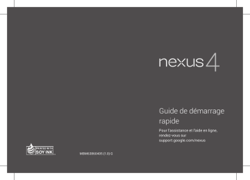 Nexus 4 | Nexus 4 by LG | LG Nexus 4 | LG LGE960 Manuel du propriétaire | Fixfr