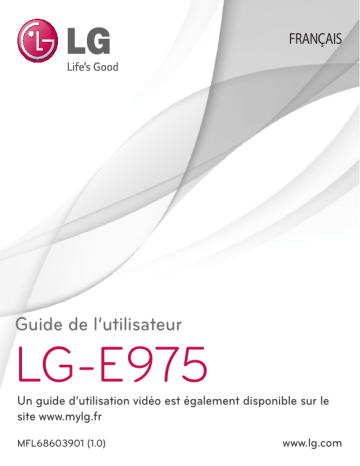 E975 | LGE975 | LG Swift G | LG LG Optimus G Manuel du propriétaire | Fixfr