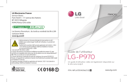 LG LG Swift BLACK P970 Manuel du propriétaire