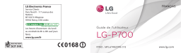 LG LGP700 Manuel du propriétaire