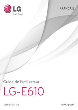 LG E610 Manuel du propriétaire