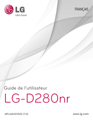 LG LGD280NR Manuel du propriétaire | Fixfr