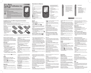 LG LGC100 Manuel du propriétaire | Fixfr