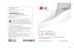 LG LG Swift 3D P920 Manuel du propriétaire