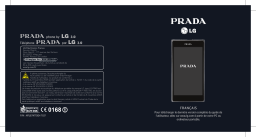 LG Prada Phone par LG 3.0 Manuel du propriétaire