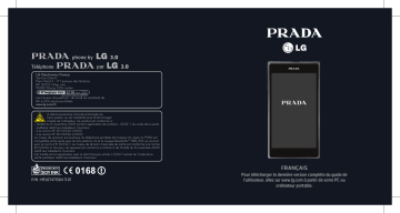 telefon PRADA 3.0 od LG | P940 | LGP940 | LG Prada Phone par LG 3.0 Manuel du propriétaire | Fixfr