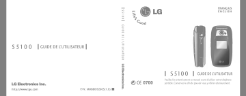 LG S5100 Manuel du propriétaire | Fixfr