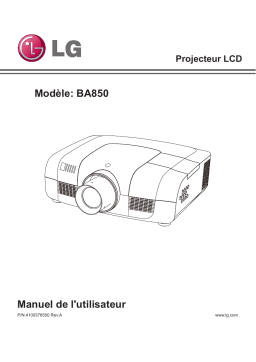 LG BA850 Manuel du propriétaire