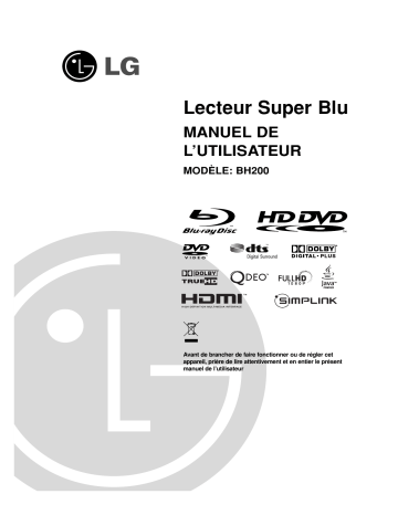 LG LG BH200 Manuel du propriétaire | Fixfr