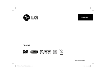 LG LG DP371B Manuel du propriétaire | Fixfr