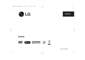 LG LG DP391B Manuel du propriétaire | Fixfr