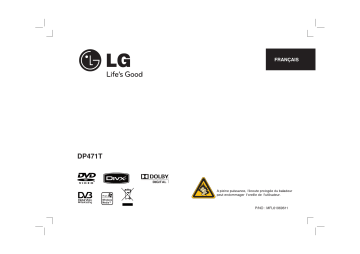 LG DP471T Manuel du propriétaire | Fixfr