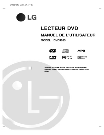 LG DVD5083 Manuel du propriétaire | Fixfr