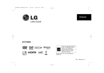 LG DVT499H Manuel du propriétaire | Fixfr