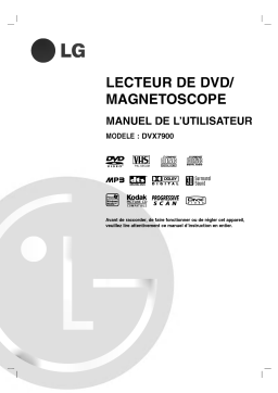 LG DVX7900 Manuel du propriétaire