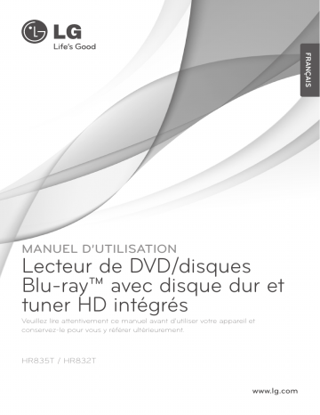 LG LG HR835T Manuel du propriétaire | Fixfr