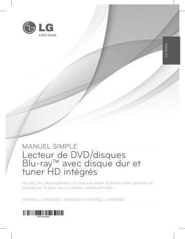 LG LG HR935D Manuel du propriétaire | Fixfr