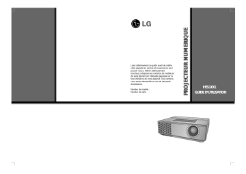 LG HS101 Manuel du propriétaire | Fixfr