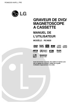 LG RC4830 Manuel du propriétaire