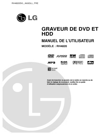 LG RH4820 Manuel du propriétaire | Fixfr