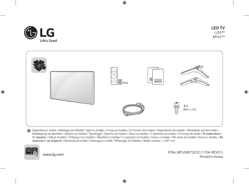 32LJ500U | LG 32LJ500U | 32LJ500V | LG 32LJ500V | LG 43LJ500V Manuel du propriétaire | Fixfr