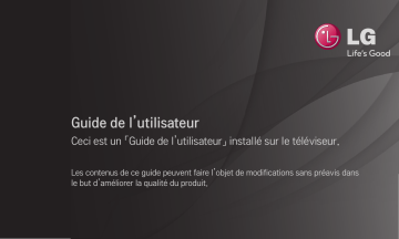 LG 42CS460 Manuel du propriétaire | Fixfr