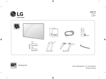LG LG 43LJ594V Manuel du propriétaire | Fixfr