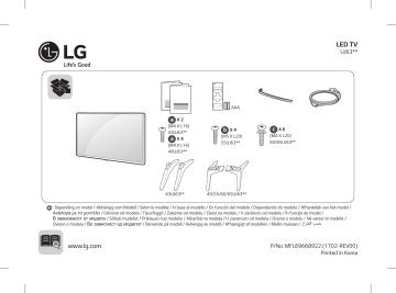 LG LG 49UJ630V Manuel du propriétaire | Fixfr