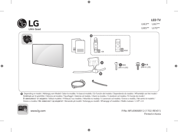 LG LG 60UJ634V Manuel du propriétaire | Fixfr